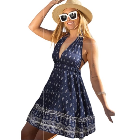 Cupshe Dresses & Skirts - CUPSHE Take the Plunge Paisley Mini Dress SZ XL